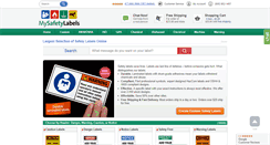 Desktop Screenshot of mysafetylabels.com