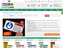 Tablet Screenshot of mysafetylabels.com